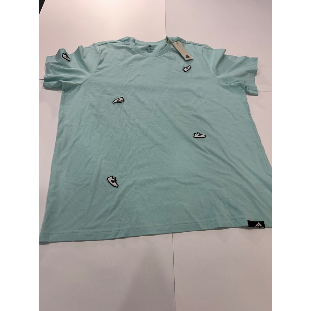 Men Adidas Graphic T-Shirt-Shoe Print Casual Activewear Top 2XL